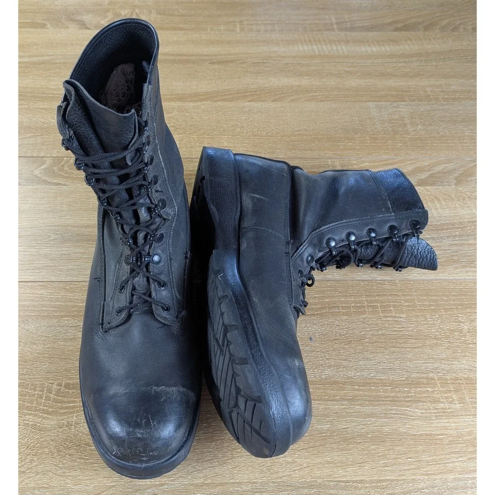 Belleville 360ST Boots Mens Size 14M Black Leather Steel Toe Made USA Military